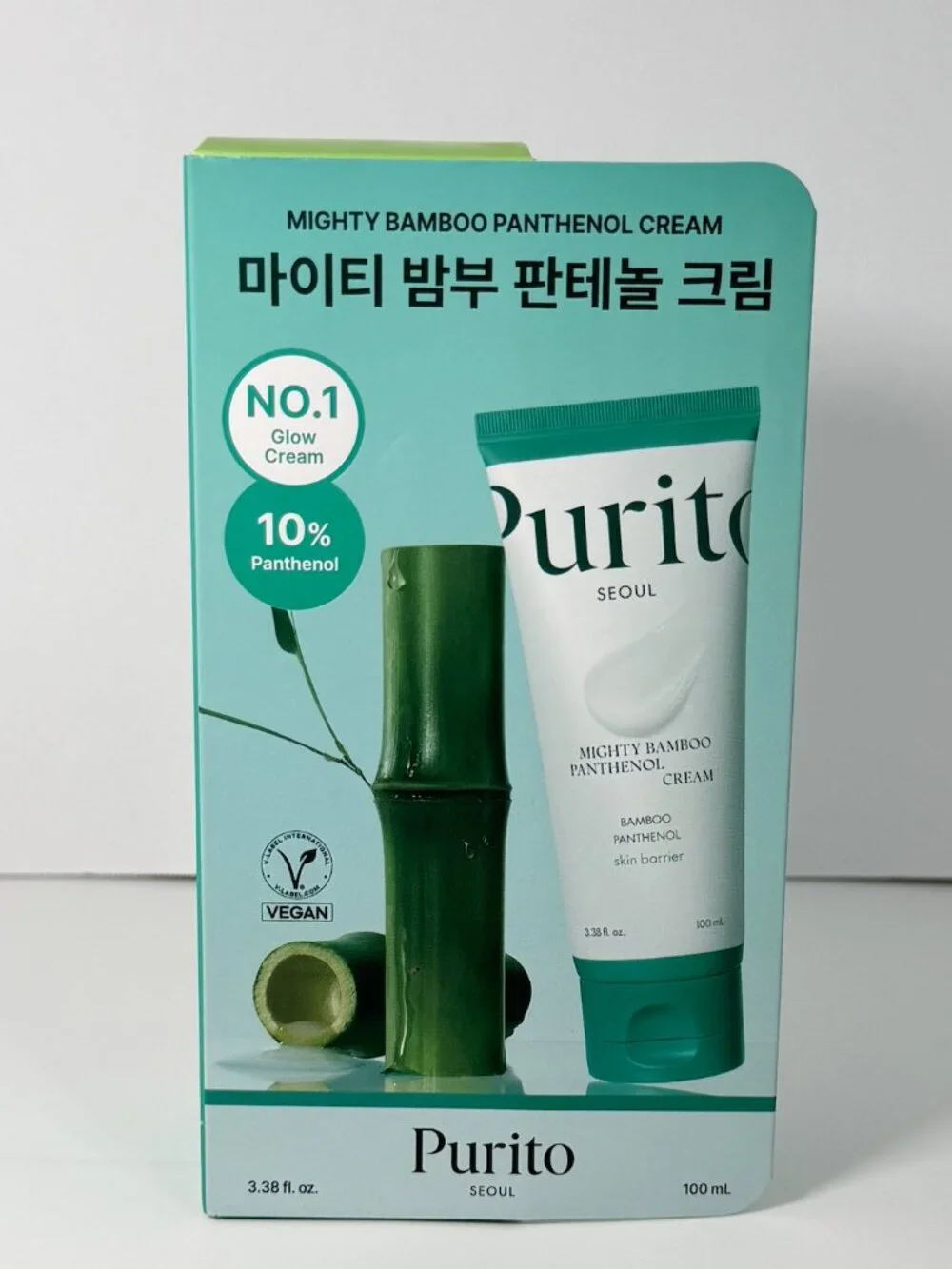 Purito Mighty Bamboo Panthenol Cream 100mL Barrier Repair Moisturizer NEW